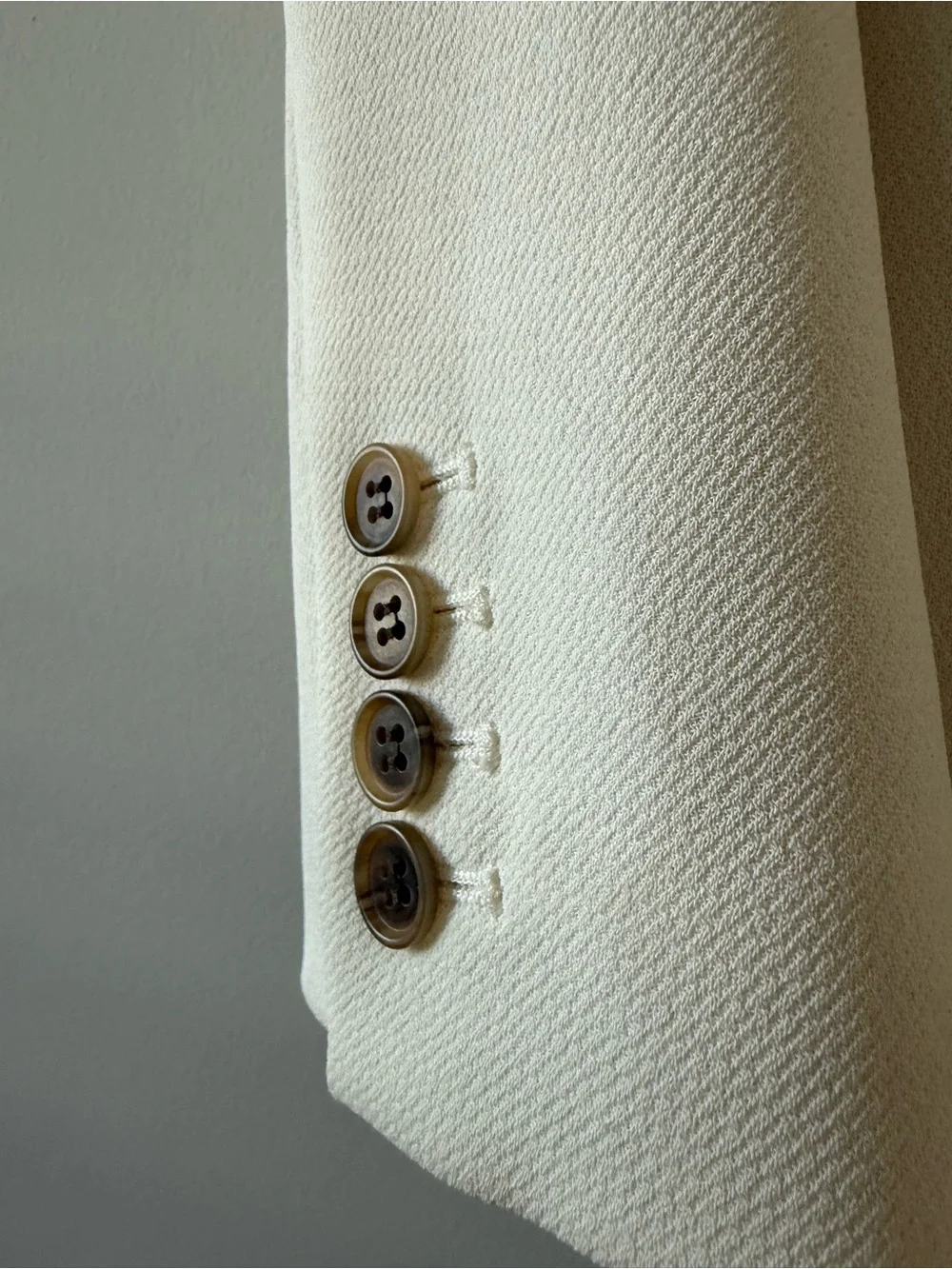 J. Crew Cream Single-Button Tailored Blazer